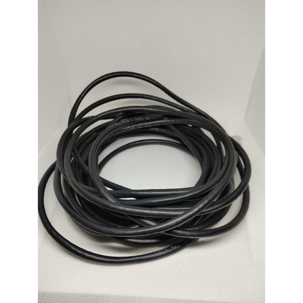 RJ45 CAT6 10Gb/s 25FT Ethernet Network Cable Cord Flat BLACK US